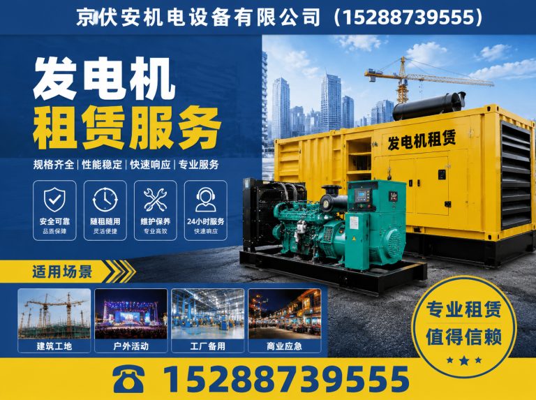 潍坊静音发电车租赁展示图