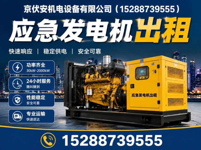 潍坊应急发电机出租展示图